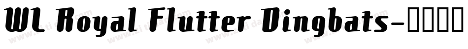 WL Royal Flutter Dingbats字体转换
